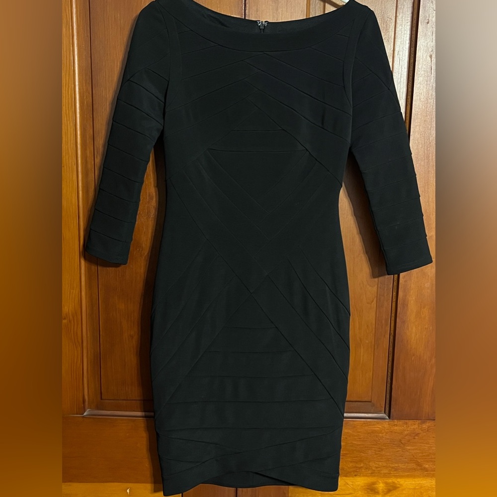 Just Cavalli Roberto‎ Cavalli   Black Bodycon Midi Dress Back Zipper Stre…